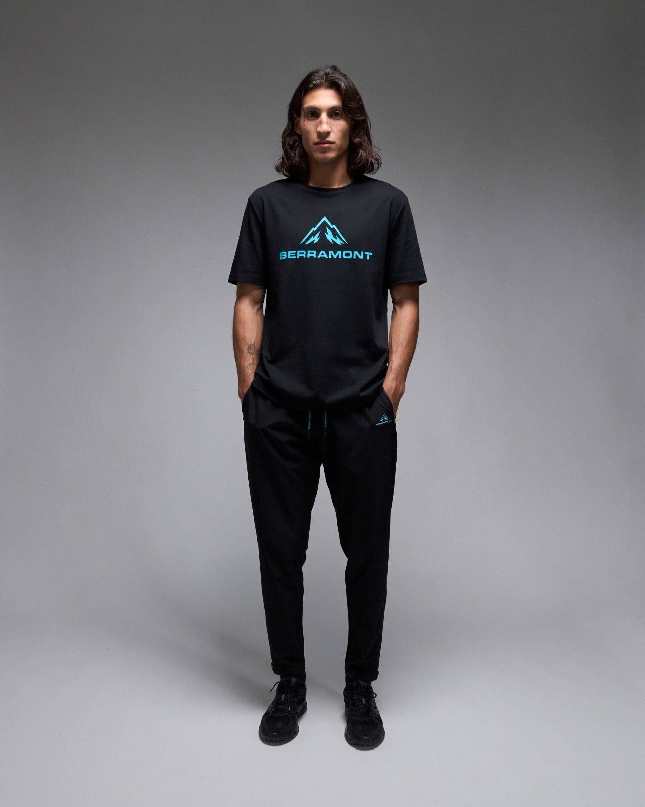 Pantalon de survêtement Running Serramont Velocity - Noir