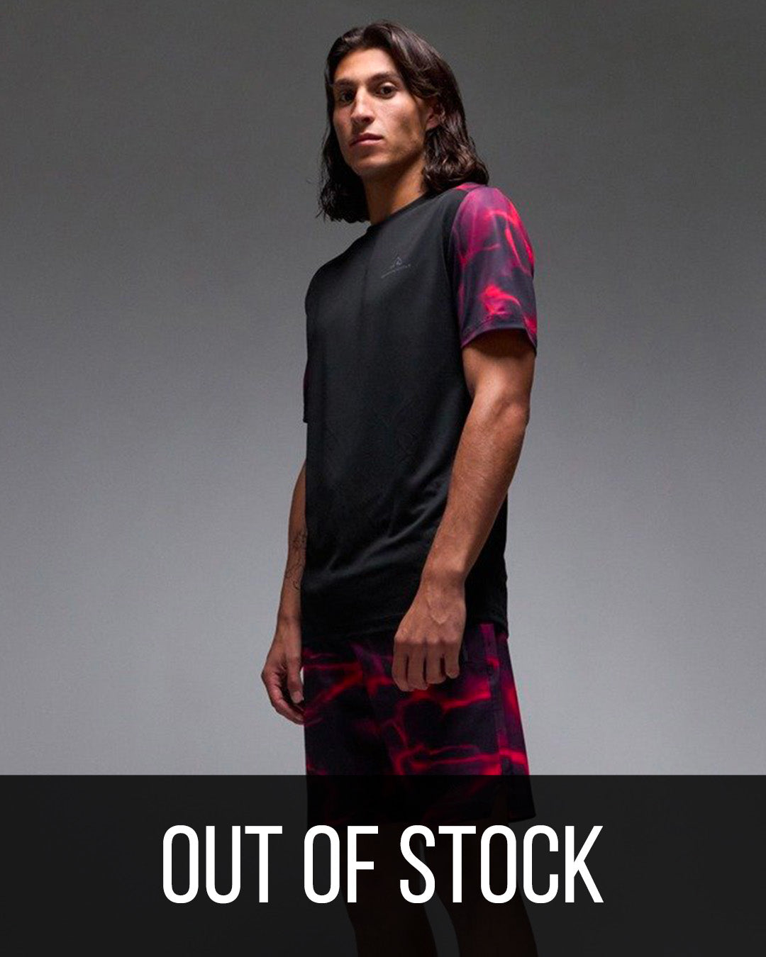 T-shirt Serramont Wave - Noir/Rouge