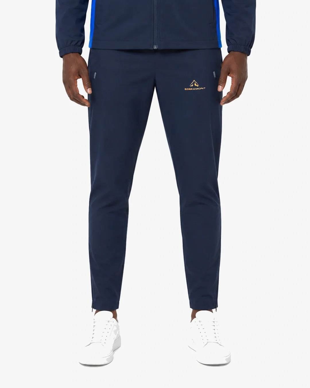 Pantalon de survêtement Running Serramont Velocity - Bleu/Orange
