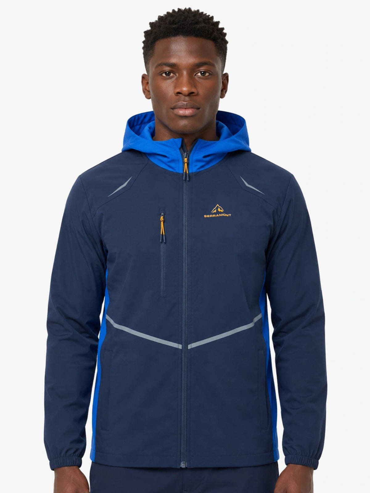 Veste de survêtement Running Serramont Velocity - Bleu/Orange