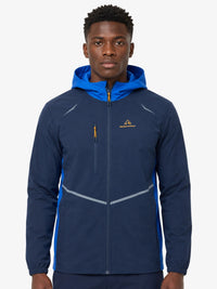 Veste de survêtement Running Serramont Velocity - Bleu/Orange