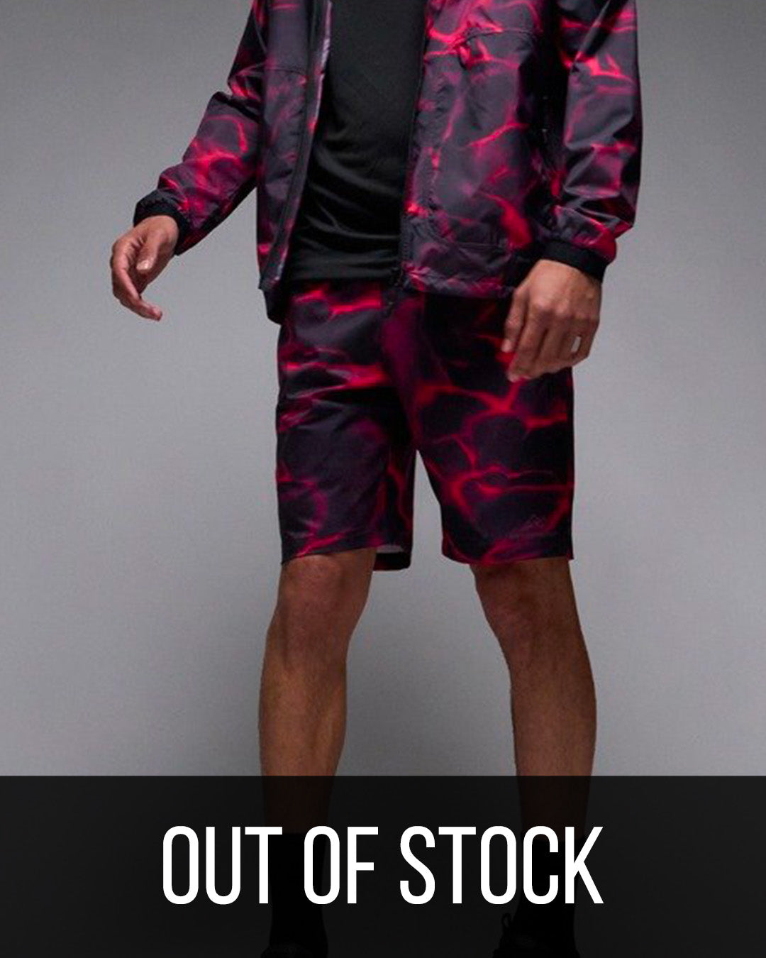 Short Serramont Wave - Noir/Rouge