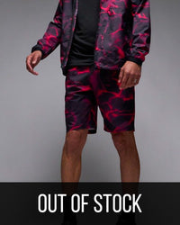 Short Serramont Wave - Noir/Rouge